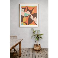 Abstrakter Druck, Retro Vintage Inspirierte Kunst, Abstrakte Mid Century Modern Design, Boho Print, Art, Dekor von AliciaBock