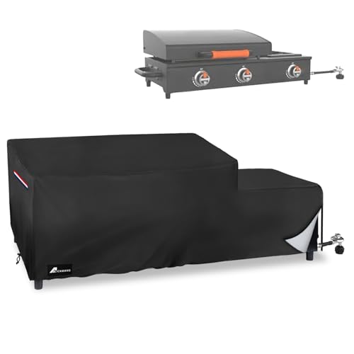 Strapazierfähige, reißfeste Grillabdeckung für Blackstone 1860 On The Go Grill-Combo mit Haube und Griffen, wasserdichte Blackstone Flat Top BBQ Grillabdeckung (nur Abdeckung) von Alickwang