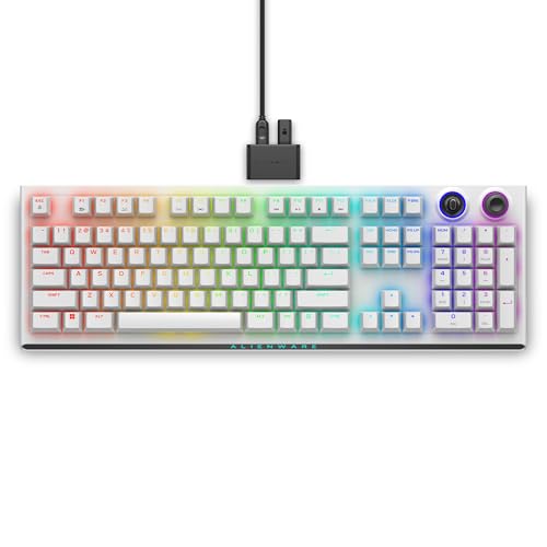 Alienware Tri-Mode kabellose Gaming Tastatur - AW920K (Lunar Light) von Alienware