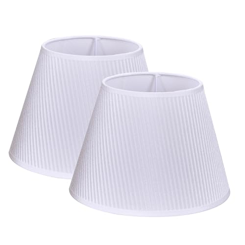 2er-Set Empire Lampenschirm aus Samt – Weiß Ø15 cm Oben x Ø25 cm Unten x 17.5 cm Höhe – Ersatzschirm für Passend für E27 Uno Tischlampen Lampenschirm Nachttischlampe & Kleine lampenschirme 2er-Set Empire Lampenschirm aus Samt – Weiß Ø15 cm Oben x Ø25 cm Unten x 17.5 cm Höhe – Ersatzschirm für Passend für E27 Uno Tischlampen Lampenschirm Nachttischlampe & Kleine lampenschirme von Alighting