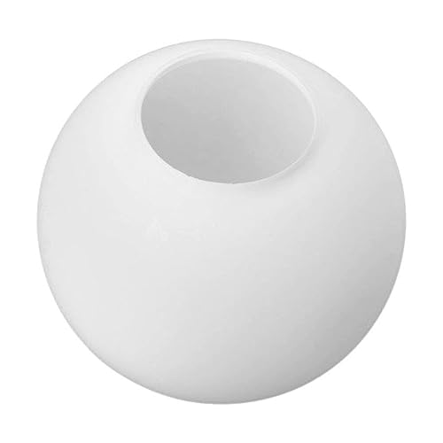 Ersatz Lampenschirm aus Opalglas 18 cm – Mattweißes rundes Glas mit 6,5 cm Öffnung （ohne Gewindelippe）, Glaskugel für Pendelleuchte, Deckenlampe, Wandleuchte – Nur Schirm, kein Zubehör von Alighting