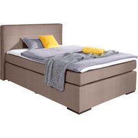 alina Boxspringbett "Nikki" inklusive Matratze und Topper, Füße schwarz von Alina