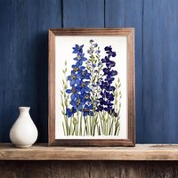 Von Wabi Sabi Inspirierte Handgefertigte Wandkunst Mit Konservierten Blumen, Getrockneten Blättern Und Wiesenlaub von AlinaDecorShop
