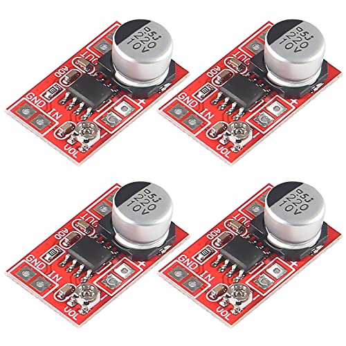 Alinan 4 Stück DC 5 V-12 V Mikro-Elektret-Mikrofon-Verstärker Mini-MIC-Kondensatormikrofon Audio-Verstärkerplatine einstellbare Verstärkung 750 mW LM386 AMP Modul Alinan 4 Stück DC 5 V-12 V Mikro-Elektret-Mikrofon-Verstärker Mini-MIC-Kondensatormikrofon Audio-Verstärkerplatine einstellbare Verstärkung 750 mW LM386 AMP Modul von Alinan