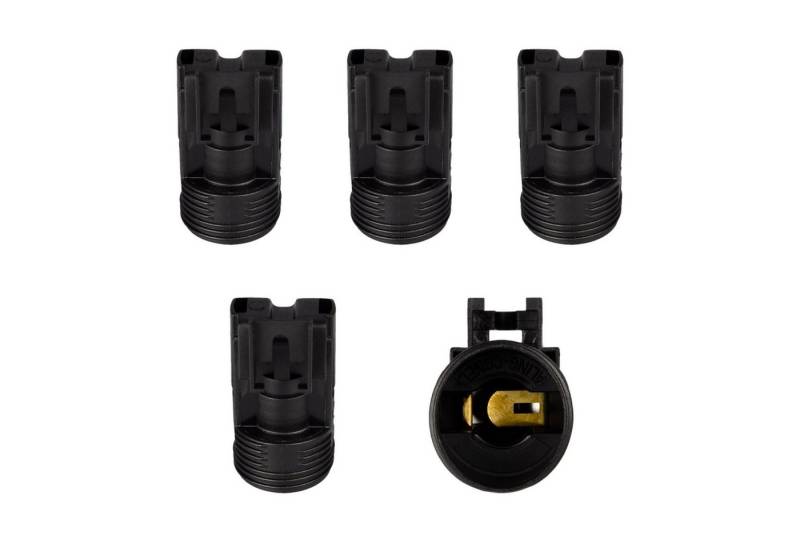 Aling Conel Lampenfassung E14 (PBT) Gewindefassung mit Halterung für M4 Schraube Schwarz 5 Stk, (Set, 5-St) von Aling Conel