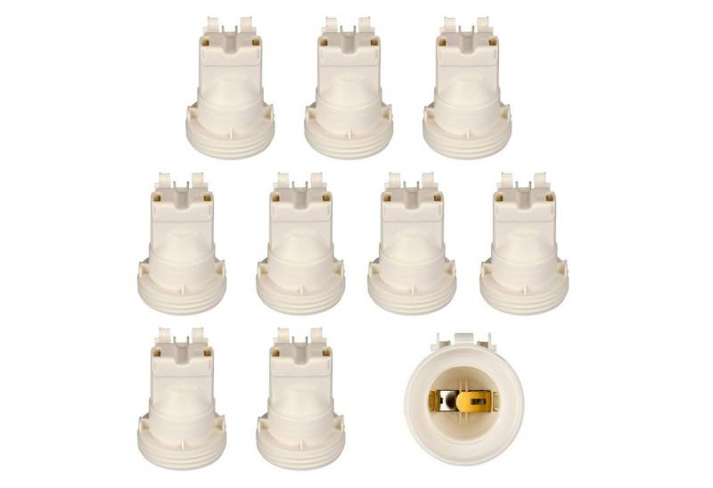 Aling Conel Lampenfassung Gewindefassung mit Halterung, Sockel mit Einbuchtung für M4 Schraube, (Set, 10-St) von Aling Conel
