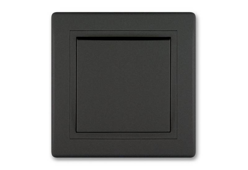 Aling Conel Lichtschalter PRESTIGE-Line Ein/Aus-Schalter Schwarz Soft Touch (Packung), VDE-zertifiziert von Aling Conel