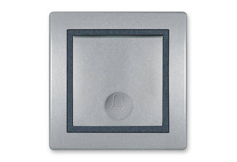 Aling Conel Lichtschalter Prestige Line Klingeltaster Silber (Packung), VDE-zertifiziert von Aling Conel