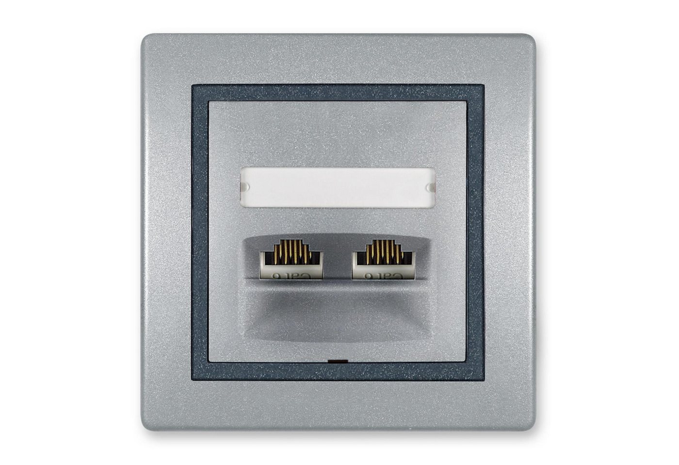 Aling Conel Steckdose Telefondose 2-fach RJ12 6/6 Keystone Cat 3 Silber, Packung Aling Conel Steckdose Telefondose 2-fach RJ12 6/6 Keystone Cat 3 Silber, Packung von Aling Conel