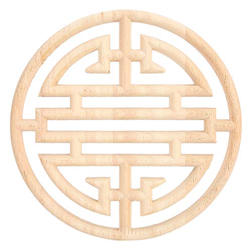 Alinory Chinesische Vintage-Stil Holz Geschnitzte Applikation Holzschnitzerei Aufkleber Möbel YZ von Alinory