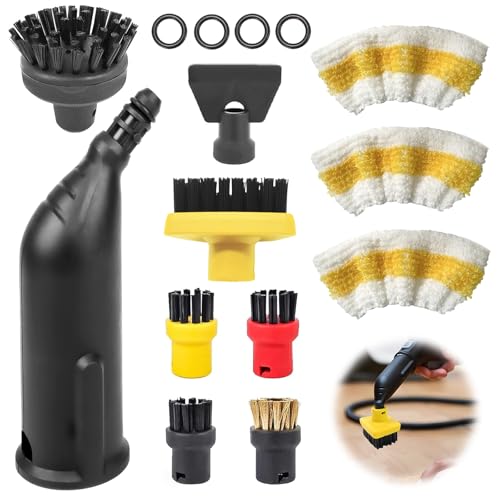 15 Stück für Kärcher Dampfreiniger Zubehör Easyfix SC1 SC2 SC3 SC4 SC5 Zubehör Rundbürstenset Düse Rundbürsten Bürste Dampfreiniger Ersatzteile Dampfreinigerzubehör Aufsätze von AliorimKeq