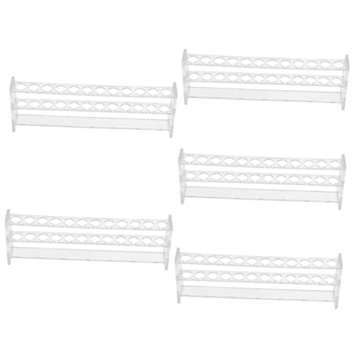 5 Stück Test Tubes Rack aus Acryl für Röhrchen Stabiler Praktischer Organizer für Schule Experimente von Alipis