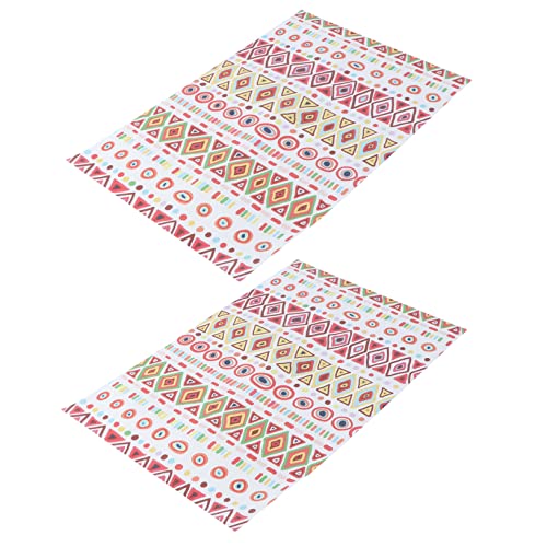 Alipis 1 Satz Bohemian Platzset Hitzebeständig Stylisches Tischset Für Esszimmer Und Besondere Anlässe Wiederverwendbar Und Pflegeleicht 2 Stück Alipis 1 Satz Bohemian Platzset Hitzebeständig Stylisches Tischset Für Esszimmer Und Besondere Anlässe Wiederverwendbar Und Pflegeleicht 2 Stück von Alipis