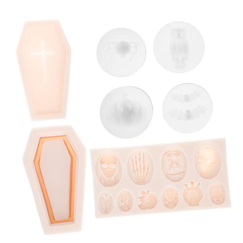 Alipis 1 Satz Halloween Silikon Backformen Set Teiliges Set mit Geistern Kürbissen und Fledermäusen für Cupcakes Kekse und Süßigkeiten Einfach zu Reinigen Hitzebeständig und von Alipis