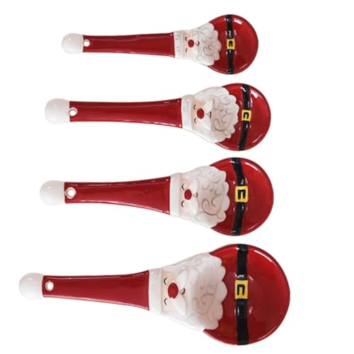 Alipis Messlöffel Aus Keramik mit Weihnachtsmann- 4er-set Weihnachtsdeko für Die Küche Präzise leicht Zu Reinigen Alipis Messlöffel Aus Keramik mit Weihnachtsmann- 4er-set Weihnachtsdeko für Die Küche Präzise leicht Zu Reinigen von Alipis