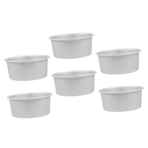 Alipis 1 Satz Teiliges Aluminium Kuchenform Runde Backform Für Torten Muffins Und Desserts Hitzebeständig Und Leicht Zu Reinigen Für Familienfeiern Und Feste 6 Stück von Alipis