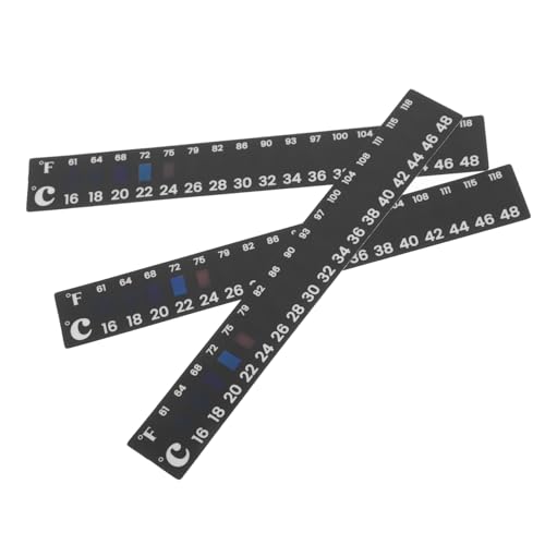Alipis 1 Satz Thermometer Aufkleber Für Selbstklebende Temperaturstreifen Für Joghurt Und Getränke Leicht Anzubringen Und Wiederverwendbar 3 Stück von Alipis
