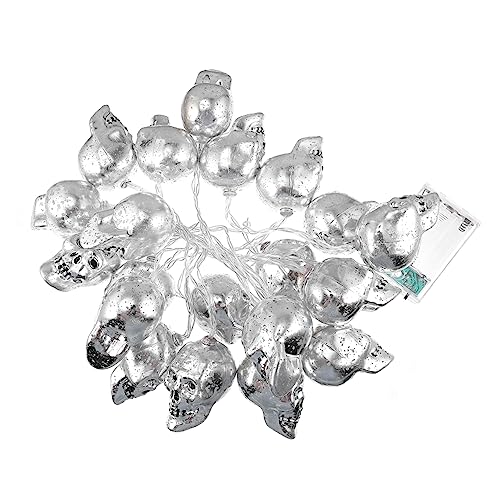 Alipis 1satz Skull Design Lichterkette Für Halloween Warmweiße Lampen Deko Für Partys Innen Und Außenbereiche Ohne Batterie Für Stimmungsvolle Atmosphäre von Alipis
