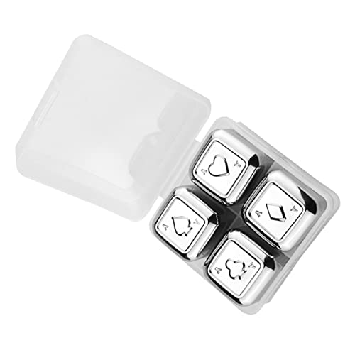 Alipis 1 Satz Whiskey Steine Mit Poker Muster Wiederverwendbare Eiswürfel Für Whisky Rotwein Cocktails Zur Geschmacksbewahrung Ohne Verwässerung 4 Stück Alipis 1 Satz Whiskey Steine Mit Poker Muster Wiederverwendbare Eiswürfel Für Whisky Rotwein Cocktails Zur Geschmacksbewahrung Ohne Verwässerung 4 Stück von Alipis
