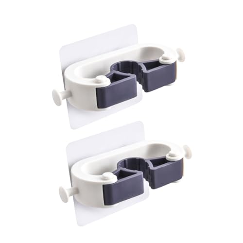 Alipis 2 Montiert Besen Kleiderbügel Spurlose Mopp Haken Für Badezimmer Mopp Besen Rack Weiß Alipis 2 Montiert Besen Kleiderbügel Spurlose Mopp Haken Für Badezimmer Mopp Besen Rack Weiß von Alipis