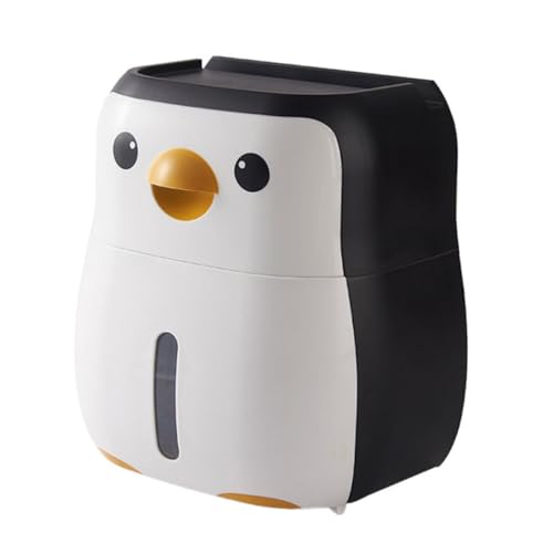 Alipis 1 Stück Entzückende Pinguin-taschentuchbox Toilettenpapierhalter Leicht Zu Reinigender Kunststoff Für Badezimmer Oder Hotel von Alipis