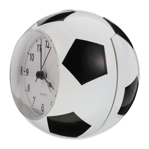 Alipis Tischuhr Fußball Form Nachttischuhr Desktop Uhr Einfach Modern Wohnzimmer Schlafzimmer Büro Dekoration von Alipis