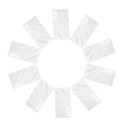 Alipis 10 Stück 10 teiliges selbstklebendes Marmor Wandpaneel extra schnelle Montage ohne Naht abwischbar als Küchen Badezimmer Fliesenaufkleber Alipis 10 Stück 10 teiliges selbstklebendes Marmor Wandpaneel extra schnelle Montage ohne Naht abwischbar als Küchen Badezimmer Fliesenaufkleber von Alipis