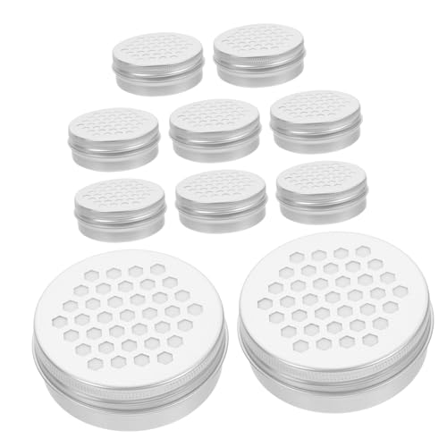 Alipis 10 Stück Aluminium Duftperlen Diffusor Box Luftbefeuchter Aromatherapie Behälter Leicht Korrosionsbeständig für Zuhause Büro Schlafzimmer von Alipis