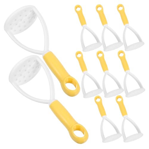 Alipis 10 Stück Hand Lebensmittelstampfer Kartoffeln Kunststoff Kartoffelstampfer Handkartoffelstampfer Kartoffelpressstampfer Küchenkartoffelstampfer Kartoffel Handstampfer von Alipis