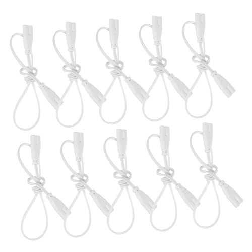 Alipis 10 Stück LED Lampen Anschlusskabel Stromversorgungskabel mit Stecker Lampenfassung Verlängerungskabel für LED Leuchten Kompatibel Sichere Verbindung Langlebiges Kunststoffmaterial von Alipis