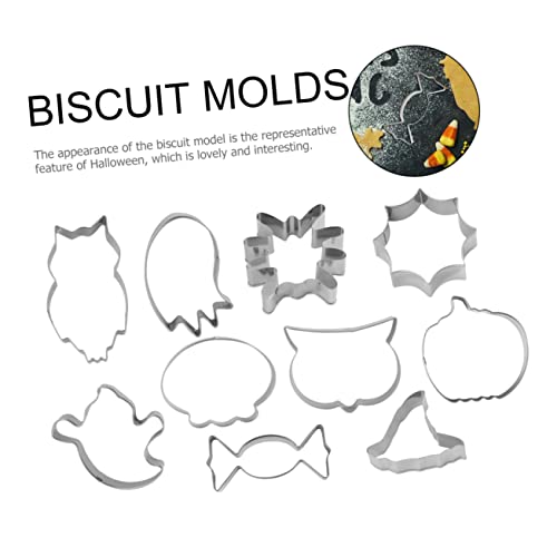 Alipis 10 Stück Teiliges Ausstechformen Set für Plätzchen und Kuchen Backen Lebensmittelecht Antihaftbeschichtet Vielseitig für Gemüse Obst und DIY Backen Geeignet für Zuhause und Profi von Alipis