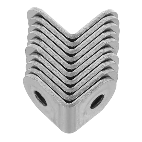 Alipis 10 Stück Teiliges Edelstahl Winkelverbinder Eckwinkel Regalträger Schrankbefestigung Kompakte Metallhalterungen für Möbel DIY Reparaturen von Alipis