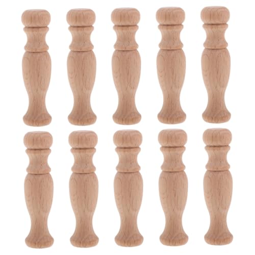 Alipis 10 Stück Teiliges Handgeschnitzte Holzsäulen Unbemalt Diy Möbelbaluster für Schränke und Solide Holzsäulen für Weinregal Brücken und Geländerdekoration Vielseitig Einsetzbar Alipis 10 Stück Teiliges Handgeschnitzte Holzsäulen Unbemalt Diy Möbelbaluster für Schränke und Solide Holzsäulen für Weinregal Brücken und Geländerdekoration Vielseitig Einsetzbar von Alipis