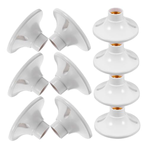 Alipis 10 Stück Teiliges Lampenfassung aus Flammhemmendem Langlebiger Lampensockel Ersatzfassung für Sichere Wohnraumbeleuchtung und Dekorative Raumgestaltung von Alipis