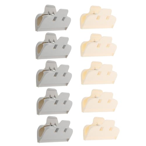 Alipis 10 Stück Teiliges Lebensmittelechte Frischhalteclips für Snacks und Beutel Praktische Verschlussklammern für Haushalt Wiederverwendbar und Einfach zu Bedienen Beige Alipis 10 Stück Teiliges Lebensmittelechte Frischhalteclips für Snacks und Beutel Praktische Verschlussklammern für Haushalt Wiederverwendbar und Einfach zu Bedienen Beige von Alipis