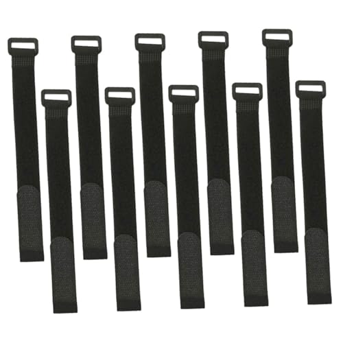 Alipis 10 Stück Teiliges Legged Race Band aus Schwarzem Langlebigem Nylon mit Verstellbaren Klettverschlüssen Wiederverwendbar und Sicher für Teamwork Outdoor Legged Race Spiele und von Alipis