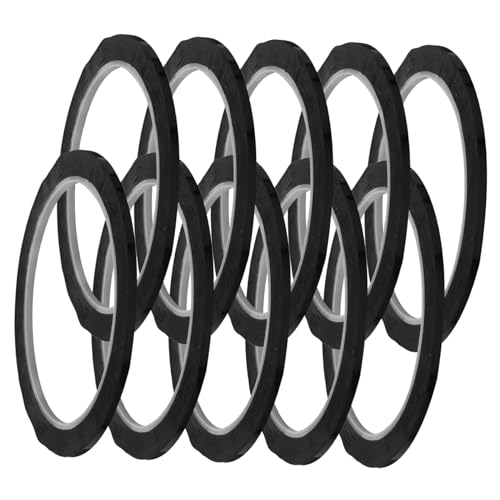 Alipis 10 Stück Teiliges Pet Klebeband Breit Lang Schwarz für Whiteboard Streifen Markierung Selbstklebend Trockene Radierbarkeit für Raster Kalender Diagramme Alipis 10 Stück Teiliges Pet Klebeband Breit Lang Schwarz für Whiteboard Streifen Markierung Selbstklebend Trockene Radierbarkeit für Raster Kalender Diagramme von Alipis