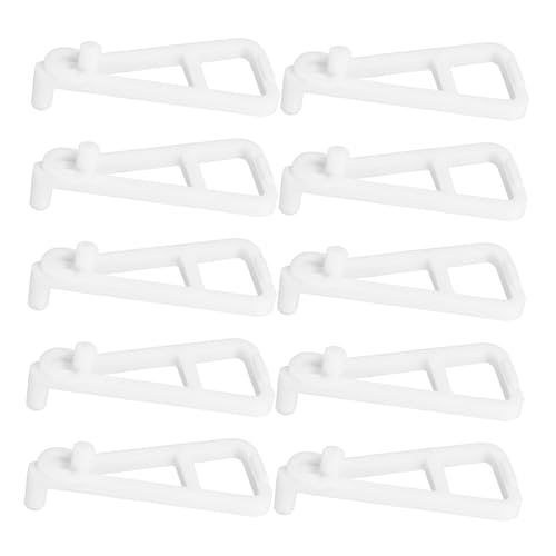 Alipis 10 Stück Teiliges Regalbodenträger Weiß Unsichtbare Kunststoff Einlegebodenhalter für Kleiderschrank und Küchenschrank Vielseitig Einsetzbar Einfache Werkzeuglose Montage von Alipis