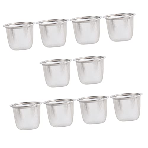 Alipis 10 Stück Teiliges Teefilter Feinmaschiges Teesieb Robust Leicht Tragbar Für Teekannen und Teetassen Für Teeliebhaber Alipis 10 Stück Teiliges Teefilter Feinmaschiges Teesieb Robust Leicht Tragbar Für Teekannen und Teetassen Für Teeliebhaber von Alipis