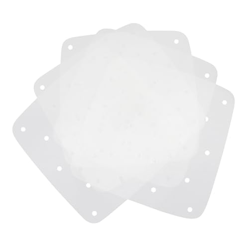 Alipis 100 Stück Airfryer Backpapier Einweg Antihaftbeschichtet Öl und Wasserabweisend Perforierte Einlagen für Heißluftfritteuse Mikrowelle Dampfgarer und Ofen Geeignet von Alipis