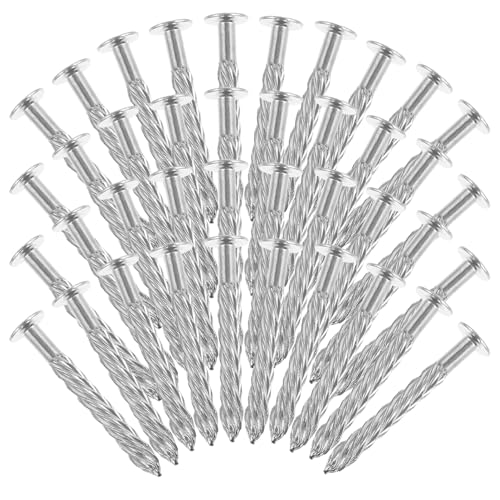 Alipis 100 Stück Gewindeschrauben Nägel mit Expansionskopf Schnelle und Einfache Befestigung für Teppich und Boden für DIY und Professionelle Anwendungen von Alipis