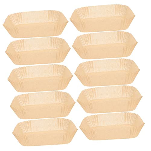 Alipis 100 Stück Luftfritteusen Papier einlagen Extra Antihaftbeschichtet Hitzebeständig Ölabsorbierend Backform einsatz für Heißluftfritteuse und Ofen Bpa frei von Alipis