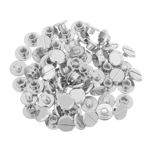 Alipis 100 Stück Teiliges Binding Screws Metall Schraubnieten für Buchbindung Fotoalben Ordner Diy Dekoration Robust Vielseitig Kompatibel für Büro Schule Kreative Projekte von Alipis
