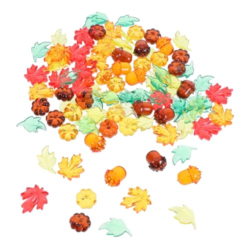 Alipis 100 Stück Teiliges Herbst-deko-Set mit Mini-acrylpumpkins Ahornblättern und Eicheln Robust Vielseitig für DIY Bastelbedarf Herbstliche Tischmitte Geeignet für Vase Party und Alipis 100 Stück Teiliges Herbst-deko-Set mit Mini-acrylpumpkins Ahornblättern und Eicheln Robust Vielseitig für DIY Bastelbedarf Herbstliche Tischmitte Geeignet für Vase Party und von Alipis