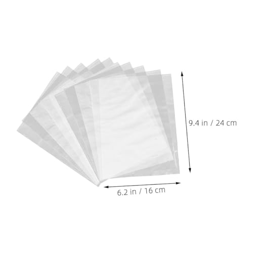 Alipis 100 Stück Transparente PVC Schrumpffolie Beutel Hitzebeständig Reißfest Hohe Transparenz Vielseitig für Schuhe Flaschen DIY verpackung Einfach mit Föhn zu Verschließen von Alipis