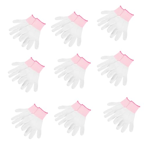 Alipis 12 Paare PU Beschichtete Quilt Handschuhe Leichte Nylonhandschuhe mit Grauen Kanten Antistatisch Schnittfest Langlebig Wiederverwendbar zum Nähen Sticken Gartenarbeit Schutz bei von Alipis