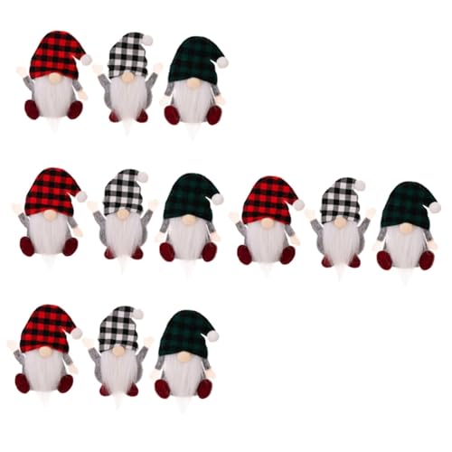 Alipis 12 Stk Zwergenbesteck Besteckhalter Für Die Party Weihnachtsbesteckabdeckung Urlaub Besteckhalter Weihnachtsgeschirrtaschen Für Party Gnome Bestecktasche Stoff von Alipis
