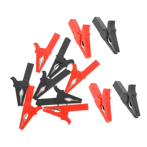 Alipis 12 Stück Teiliges Isolierte Alligator Clips mit Robustem Federmechanismus Schwere Kupfer Batterie Klemmen Kompatibel mit Bananenstecker Vielseitige Elektrische Testklemmen für Auto Alipis 12 Stück Teiliges Isolierte Alligator Clips mit Robustem Federmechanismus Schwere Kupfer Batterie Klemmen Kompatibel mit Bananenstecker Vielseitige Elektrische Testklemmen für Auto von Alipis