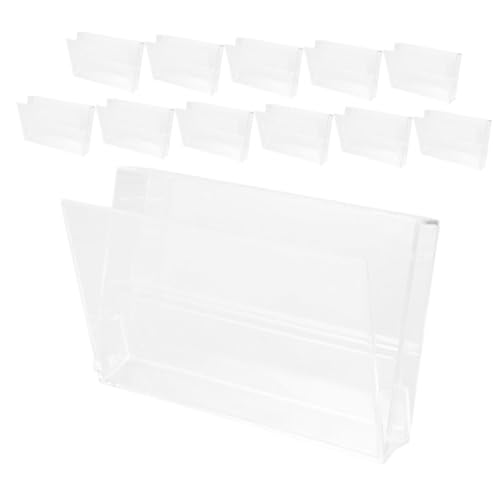 Alipis 12 Stück Teiliges Retro Kassetten Organizer Transparente Aufbewahrungsbox mit Integriertem Notizhalter Multifunktionale Tragbare Kassettentasche für Musikbänder Kompakte und von Alipis