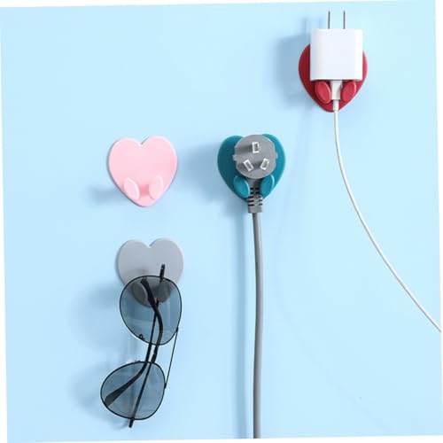 Alipis 15 Stück Teiliges Selbstklebende Wandhaken Wandhalterung für Steckdosen Kabelaufbewahrung Kunststoffhaken Ohne Bohren Praktisch für Bad Küche Wohnzimmer von Alipis